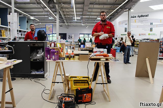 DIY Ξύλινο φωτιστικό από τα καταστήματα Praktiker